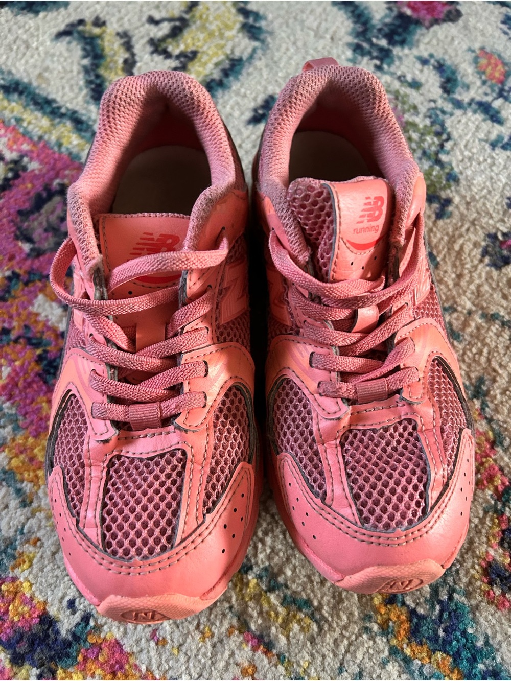 New Balance Kids Coral Pink Sneaker